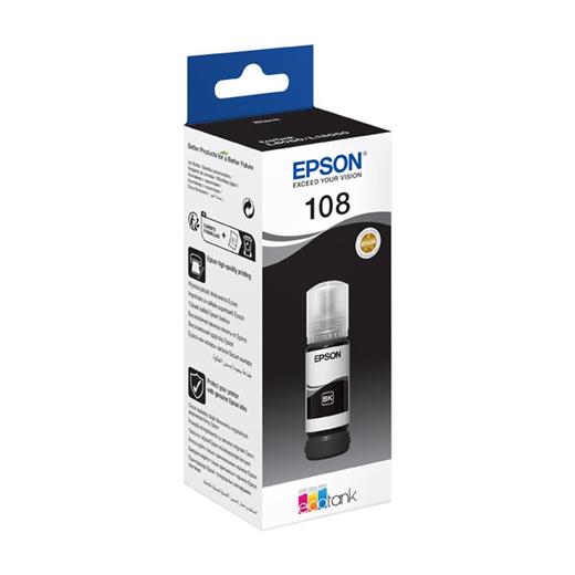 Epson T09C1 108 Black Siyah Şişe Mürekkep T09C14A L18050-L8050(450.10.40.0076)
