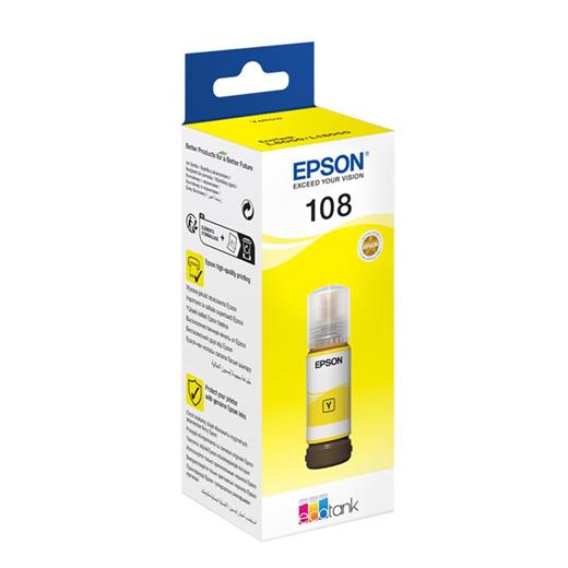 Epson T09C44 108 Yellow Sarı Şişe Mürekkep T09C44A L18050-L8050(450.10.40.0079)