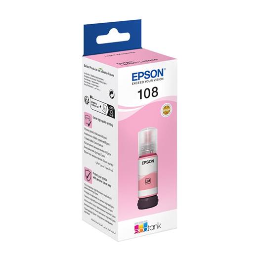 Epson T09C6 108 Light Magenta Açık Kırmızı Şişe Mürekkep T09C64 L18050-L8050(450.10.40.0081)