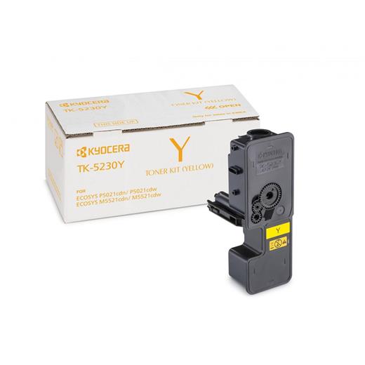 Kyocera Tk-5230Y Yellow Sarı Orjinal Fotokopi Toneri Ecosys M5521Cdn-5521Cdw P5021Cdn-5021Cdw 2.200 (450.20.10.0136)