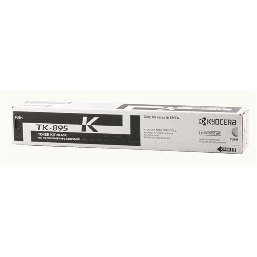 Kyocera Tk-895K Black Siyah Orjinal Fotokopi Toneri Fs-C8020-8025-8520-8525 12.000 Sayfa(450.20.10.0214)