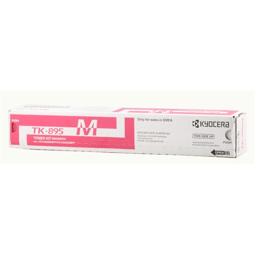 Kyocera Tk-895M Magenta Kırmızı Orjinal Fotokopi Toneri Fs-C8020-8025-8520-8525 6.000 Sayfa(450.20.10.0215)