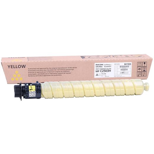 Ricoh Mp C2503Yh Yellow Sarı Orjinal Fotokopi Toneri Mp C2003-2004-2011-2504 9.500 Sayfa(450.20.10.0324)