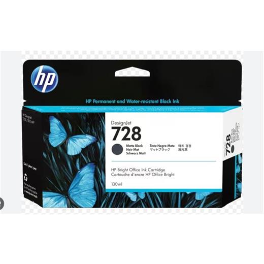 Hp 728 Matte Black Mat Siyah 130Ml Plotter Kartuşu 3Wx25A(450.50.10.0173)