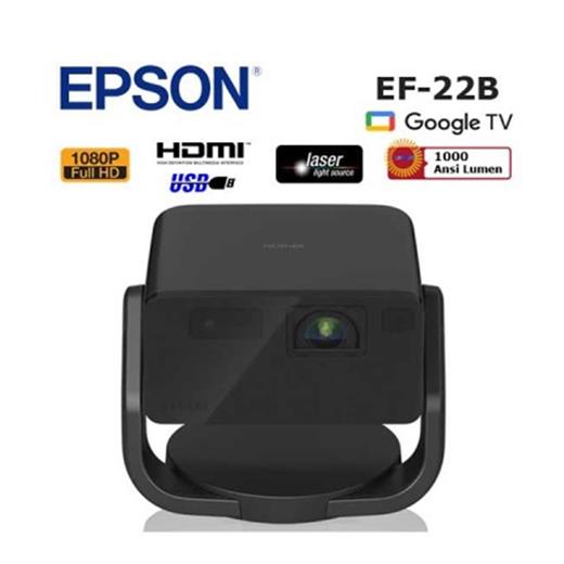 Epson Ef-22B 1000 Ansı Lümen 1920X1080 Full Hd Akıllı Mini Lazer Projeksiyon Cihazı(550.10.20.0030)