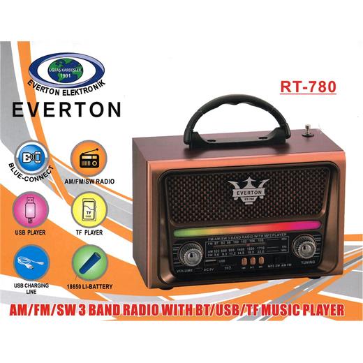 Everton Rt-780  Bluetooth-Usb-Sd-Fm Nostaljik Radyo(550.20.20.0108)