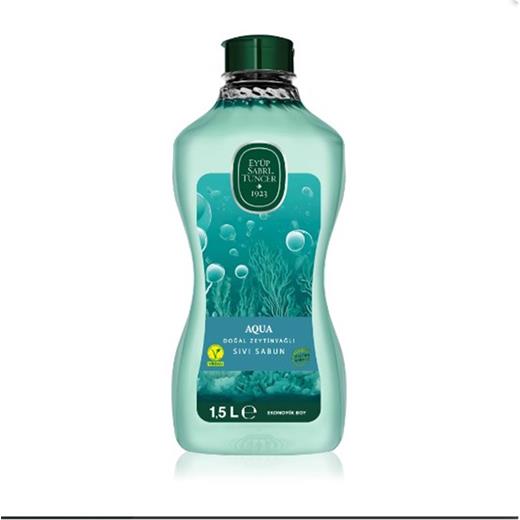 Eyüp Sabri Tuncer 1,5Lt  Aqua Doğal Zeytin Yağlı Sıvı Sabun  Pet Şişe(650.10.20.0063)