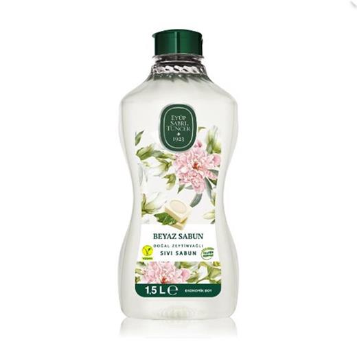 Eyüp Sabri Tuncer 1,5Lt   Beyaz Sabun Doğal Zeytin Yağlı Sıvı Sabun Pet Şişe(650.10.20.0064)