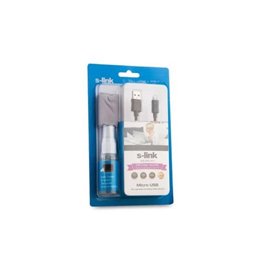 S-Link Slx-375  Temizleme Sprey+Micro Fiber Micro Usb Kablo 3 İn 1 Set(650.30.40.0050)