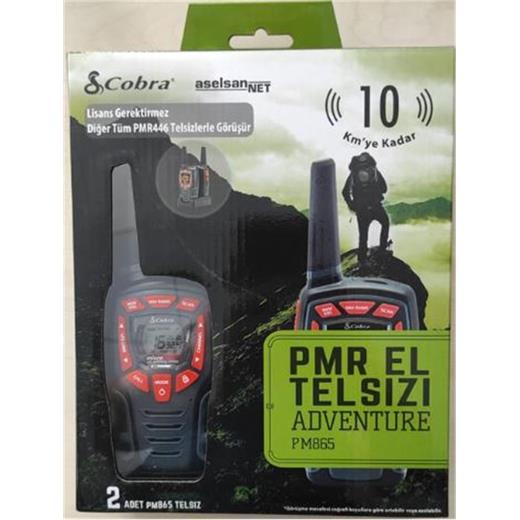 Aselsan Pm-865 Pmr El Telsizi 2Li Paket 8 Kanal+121 Alt Kanal  8 Km(750.20.30.0005)