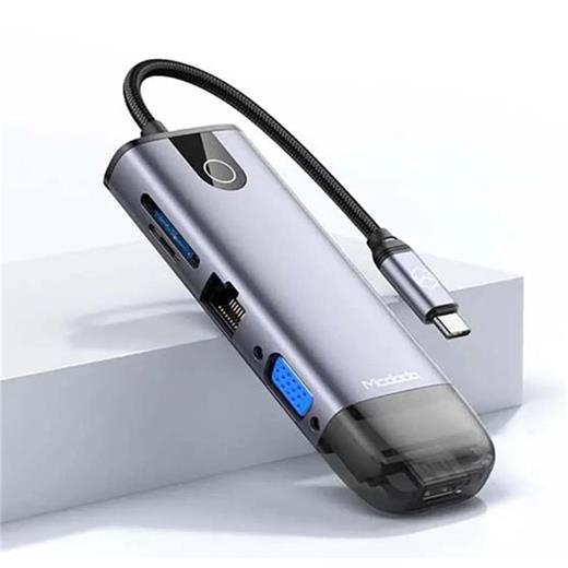 Mcdodo Hu-7420 10İn1 Type-C Gigabit Lan + Hdmı + Macbook + Vga Çoklayıcı Adaptör(750.60.20.0082)