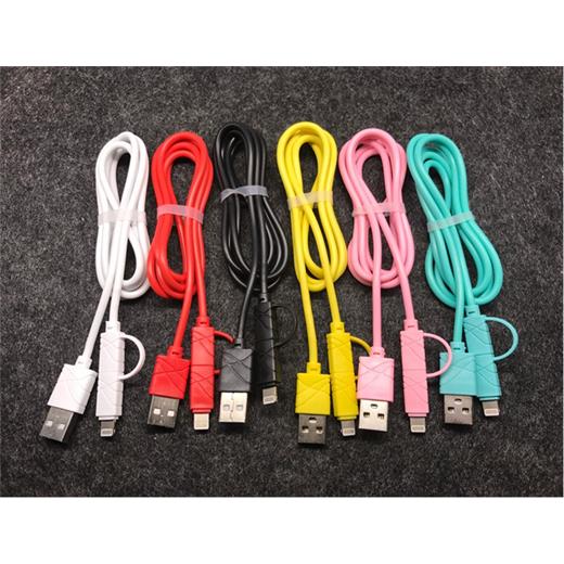 Elba Ec-13S Bağlantı Kablosu 2İn1 Micro 1Mt Siyah Iphone Micro(750.60.25.0010)