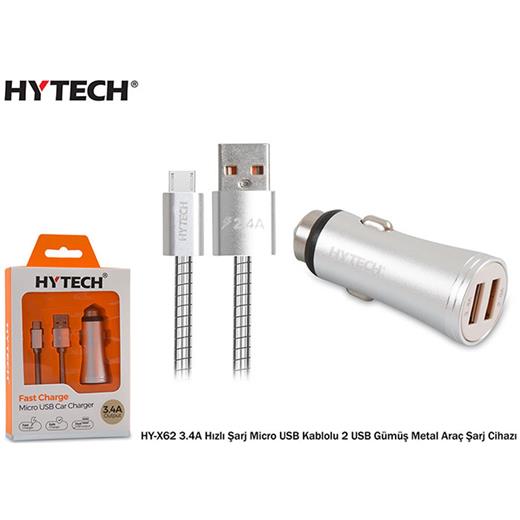 Hytech Hy-X62 3.4A Hızlı Şarj Micro Usb Kablolu 2 (750.60.25.0122)