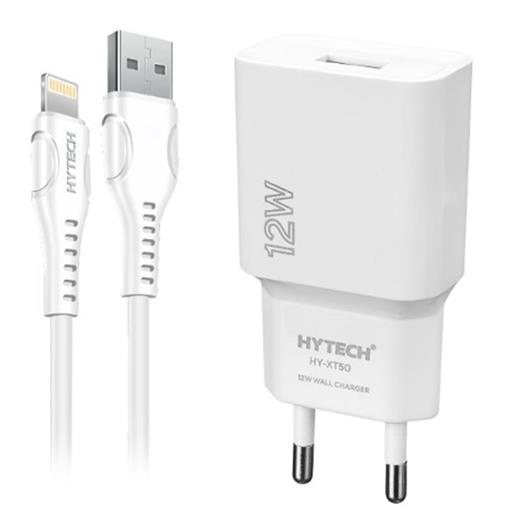 Hytech Hy-Xt50M 12W 5V 2.4A Micro Usb Kablolu Beyaz Kablo + Ev Şarj Adaptör(750.60.30.0021)