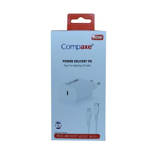 Compaxe Cta-200Tı 20W 5V 3A Pd Ev Şarj Kafa+Type-C Şarj Kablosu (750.60.35.0080)