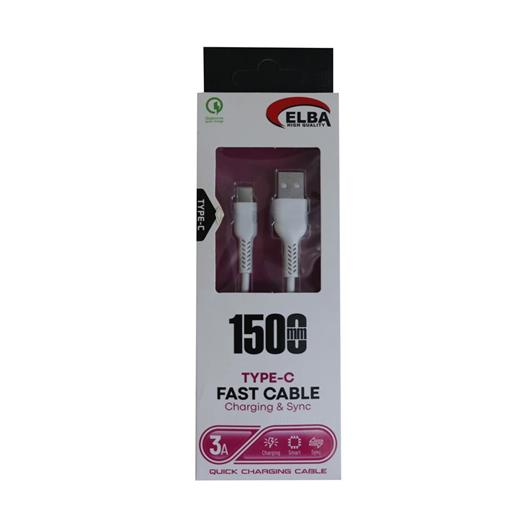Elba Elb37-T1  Type-C 1,5Mt 3A Hızlı Şarj Beyaz Kablo (750.60.35.0095)