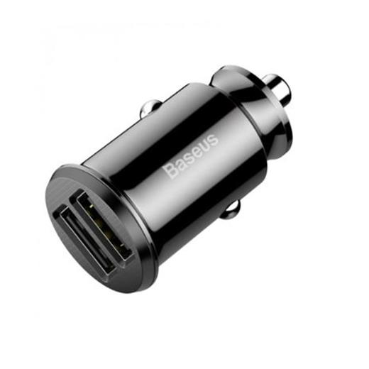 Baseus Ccall-Ml01 Grain Araç İçi Şarj Cihazı Siyah (2-Usb 5V 3,1Amper)(750.60.35.0186)