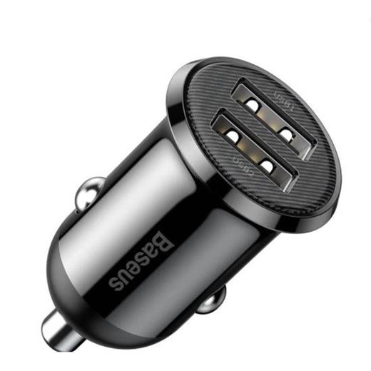 Baseus Ccallp-01 Grain Pro 2Xusb 4.8A Araç Şarj Cihazı-Siyah(750.60.35.0187)
