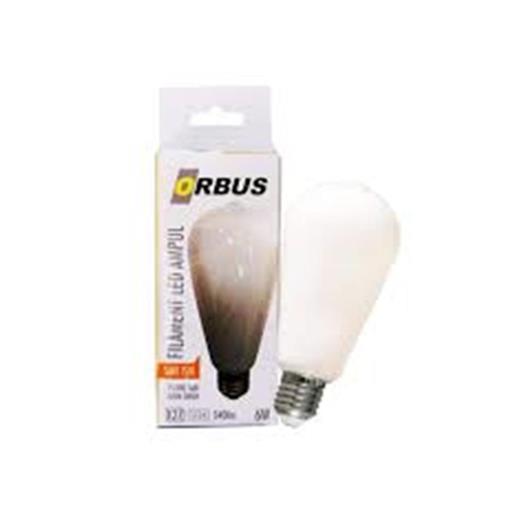 Orbus Orb-Stm6W St64 6W E27 Beyaz Cam Sarı Işık Dekoratif 540 Lm Led Ampul Ra80 220-240V-50Hz(800.10.40.0001)
