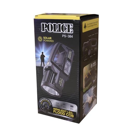 Polıce Ps-384  Güneş Enerjili, Enerji Göstergeli, Telefon Şarj Etme Özellikli  Spot Fener(800.20.40.0017)