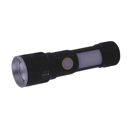 Polıce Ps-357 Zoom, Yan Aydınlatma Işıklı,Magnetli Ve Kırmızı-Mavi İkaz Işıklı,Şarjlı El Feneri(800.20.40.0031)