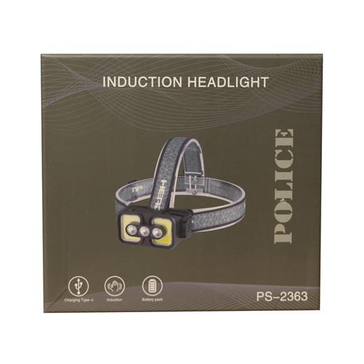 Polıce Ps-2363 Üç Renk Işıklı,Şarjlı, Sensörlü Kafa Feneri(800.20.40.0035)
