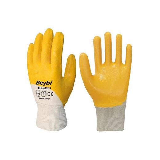 Beybi Pamuk Nitril Pmk Kn350 10 Beden Eldiven 12Li Paket En388 (2111X)(800.40.10.0009)