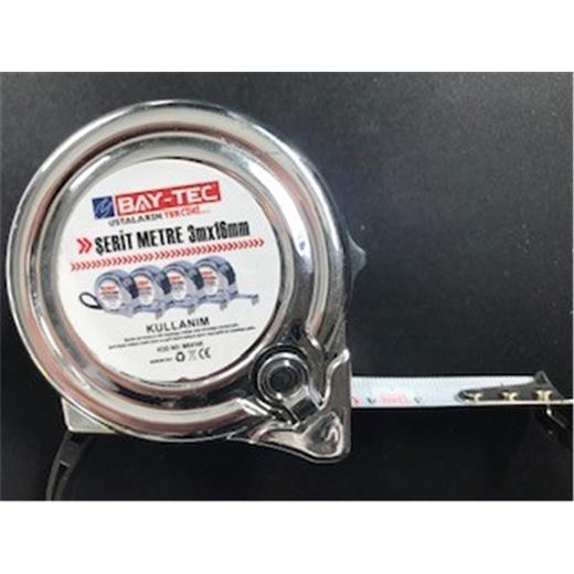 Bay-Tec Mk4145 3Mt 16Mm Krom Şerit Metre (800.60.50.0028)