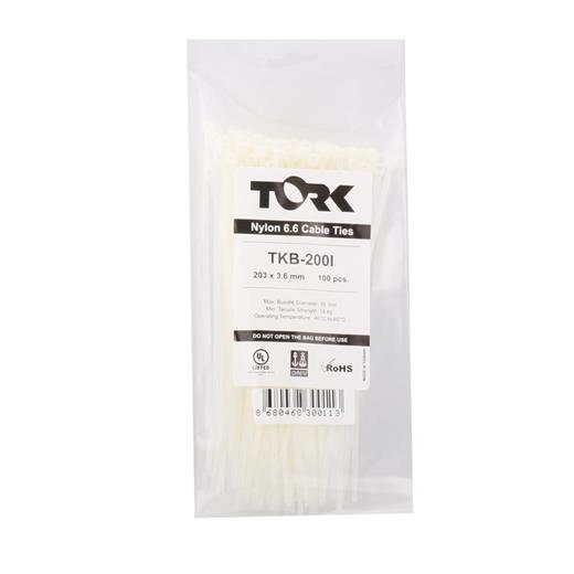 Tork Trk-100-3,5Mm Beyaz 100Lü Kablo Bağı(800.70.20.0040)