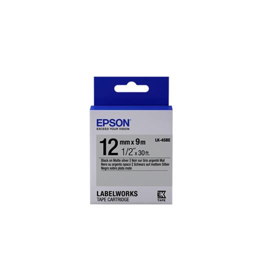 Epson Lk-4Sbe Gümüş Üzeri Siyah 12Mm 9Metre Etiket(850.50.40.0057)