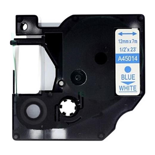 Dymo D1 Beyaz-Mavi Yedek Şerit 12Mm X 7Mt 45014  (850.50.40.0126)
