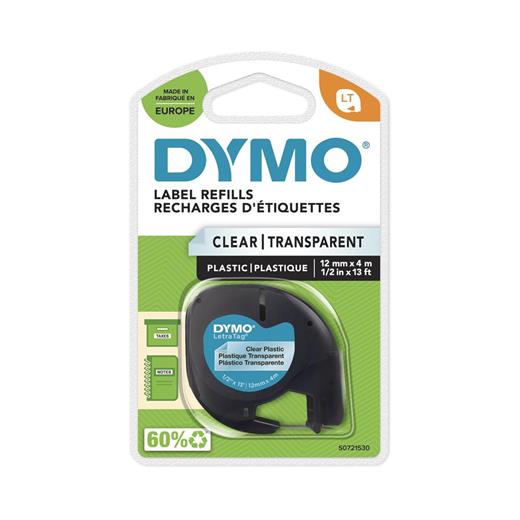 Dymo S0721530 Letratag Plastik Şeffaf Şerit ( 12 Mm X 4 Mt ) 12267(850.50.40.0192)