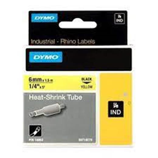 Dymo 18052 Rhinopro Isıyla Küçülen Şerit 6Mmx1,5M Sarı-Siyah (850.50.40.0210)