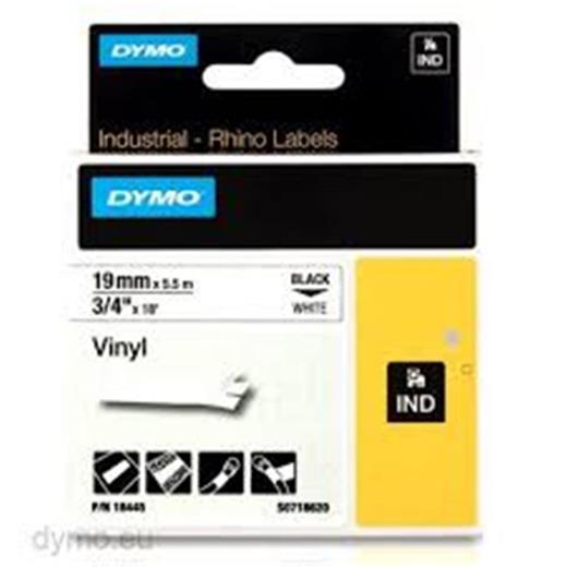 Dymo 18483 Rhinopro Sabitpolyester Şerit 12Mmx5,5M Beyaz-Siyah (850.50.40.0216)