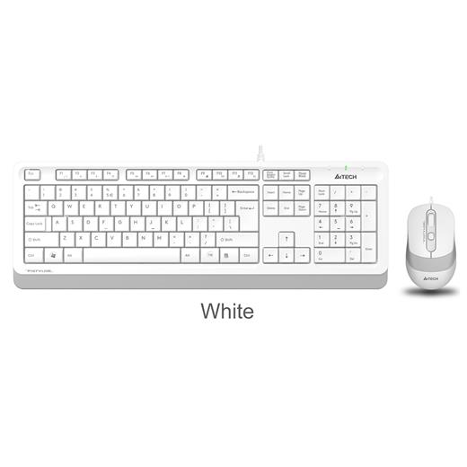 A4 Tech F1010 Q Usb Beyaz Fn-Mm Klv+Optik Mouse Set(900.40.30.0231)