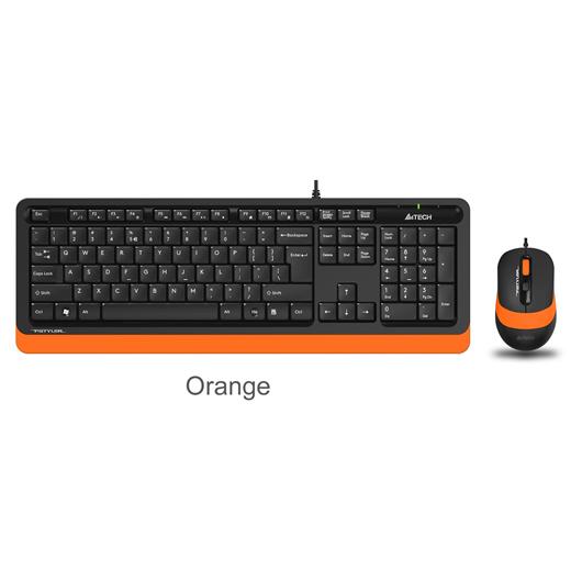 A4 Tech F1010 Q Usb Turuncu Fn-Mm Klv+Optik Mouse Set(900.40.30.0234)