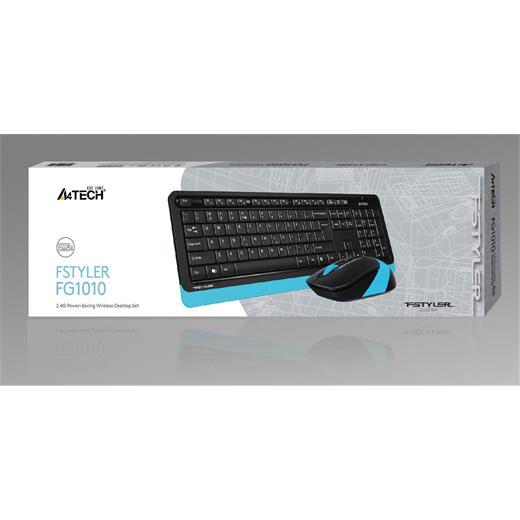 A4 Tech Fg1010 2.4G Mavi Q Fn-Mm Klv+Optik Mouse Set(900.40.30.0237)