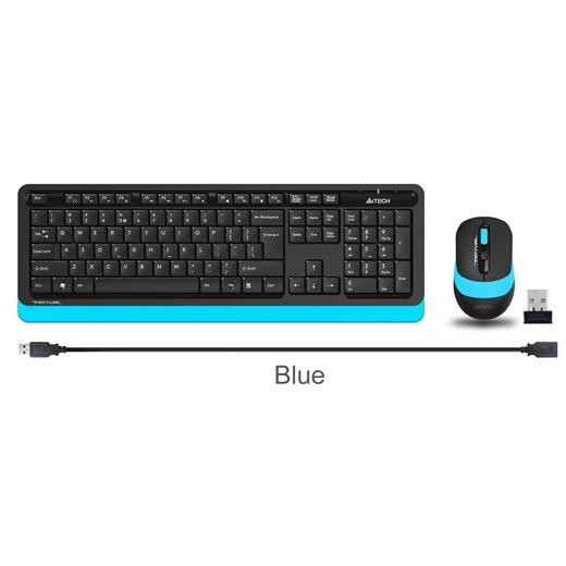 A4 Tech Fg1010 2.4G Mavi Q Fn-Mm Klv+Optik Mouse Set(900.40.30.0237)