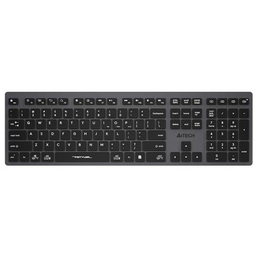A4 Tech Fstyler Fbx50C Gri Bluetooth+2.4G Nano Fn Şarjlı Multimedya Klavye(900.40.30.0284)