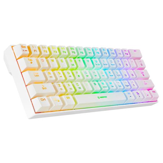 Rampage Kb-Rx63 B-Atom Beyaz Bluetooth Rgb Backlight Red Swıtch Mekanik Q 63 Tuşlu Oyuncu Klavyesi(900.40.40.0090)