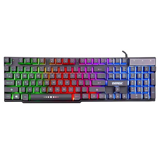 Everest Kb-X88 Blast Siyah Usb Gökkuşağı Aydınlatmalı Q Oyuncu Klavyesi(900.40.40.0112)