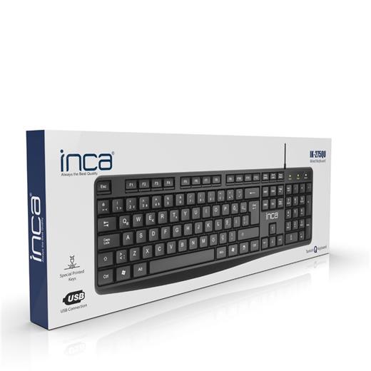 Inca Ik-275Qu Multimedya Soft Touch Black Keyboard (Kablo Uzunluğu 1,35 Mt) (10 Milyon Tuştıklama)(900.40.40.0125)