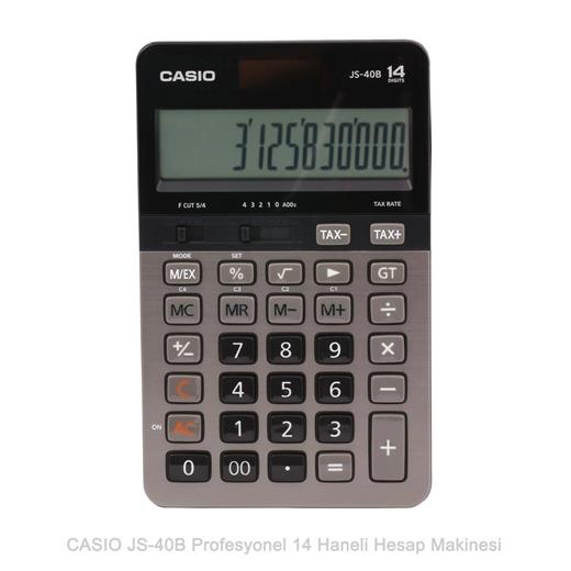 Casio Js-40B Profesyonel 14 Hane Masa Üstü Hesap Makinesi(950.10.10.0068)