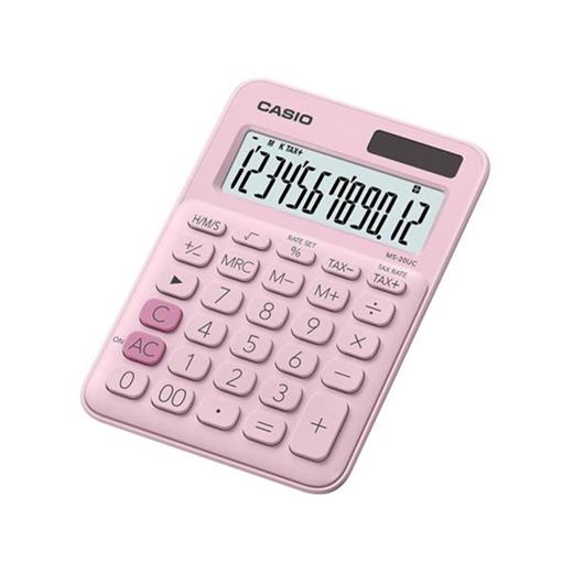 Casio Ms-20Uc-Pk 12 Hane Açık Pembe Masa Üstü Hesap Makinesi(950.10.10.0092)