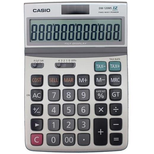 Casio Dw-120Ms Oynar Başlıklı 12 Hane Masa Üstü Hesap Makinesi(950.10.10.0143)