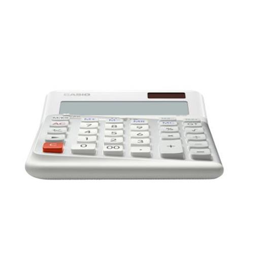 Casio De-12E-We Beyaz 12 Hane Masa Üstü Ergonomik Tuşlu Hesap Makinesi(950.10.10.0166)