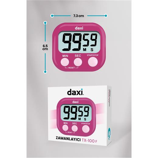 Daxi Tx-100 Fuşya Kronometre(950.10.30.0013)