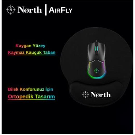 North Airfly Premium Quality Bilek Destekli Gaming Mousepad(950.15.10.0104)