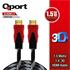 Qport Q-Hdmı1.5 Hdmı Kablo 1.5 Metre Altın Uç
