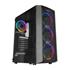 Everest Flat Mesh 4-12Cm Rgb Fan Tempered Camlı Atx Mid-T Gaming Oyuncu Kasası(100.40.10.0298)